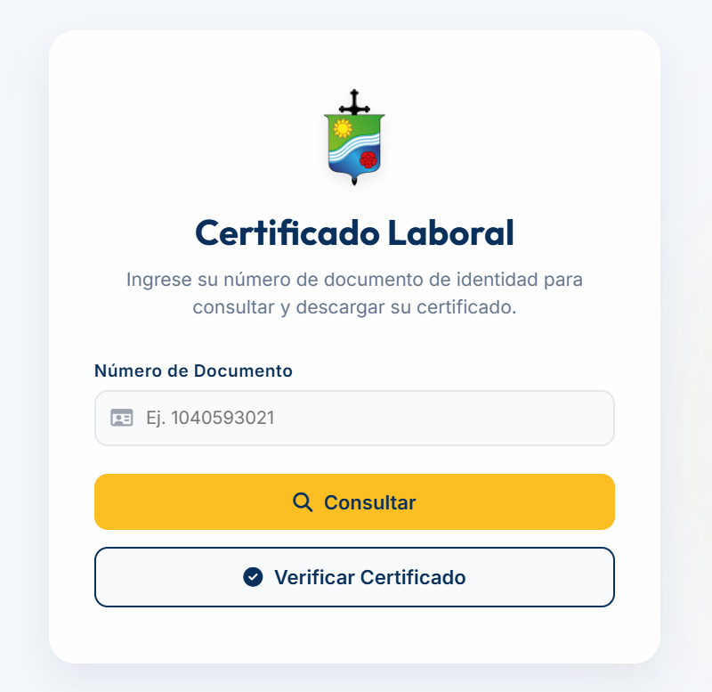 Modulo de Certificados Laborales